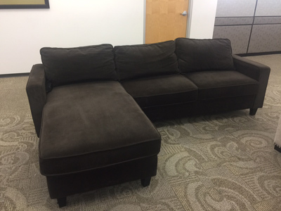 REVERSIBLE FABRIC<br>CHAISE SECTIONAL