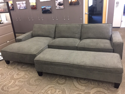 CHAISE SECTIONAL<br>w/ STORAGE OTTOMAN